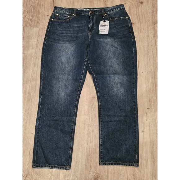 LRG 1947 Denim Jeans True Straight Size 40 Blue Brand New With Tags